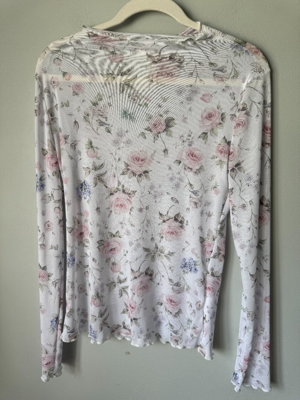 Haptics Floral Mesh Top